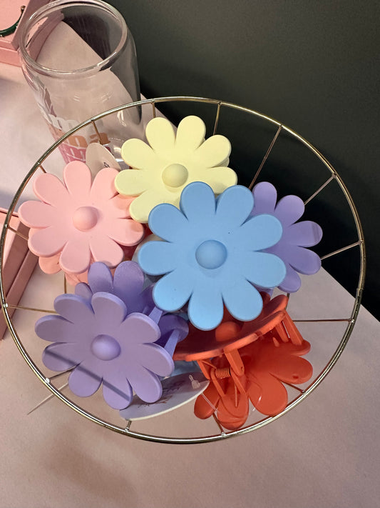 Colorful Flower Hairclips